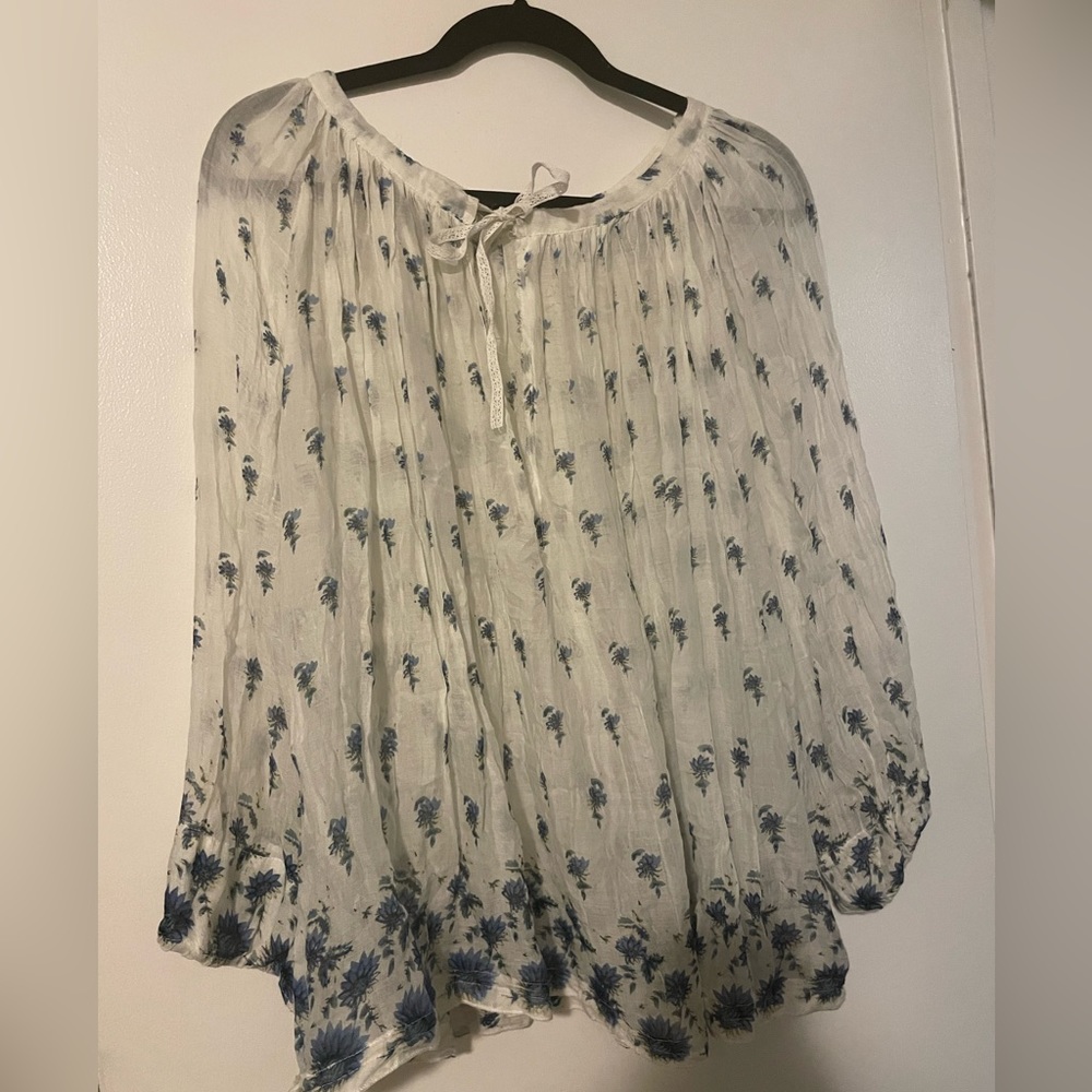 Free people one handmade linen blouse